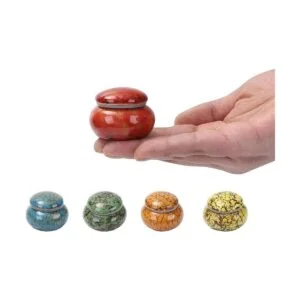 Urna pequeña para cenizas humanas urna artesanal de 1.6_1