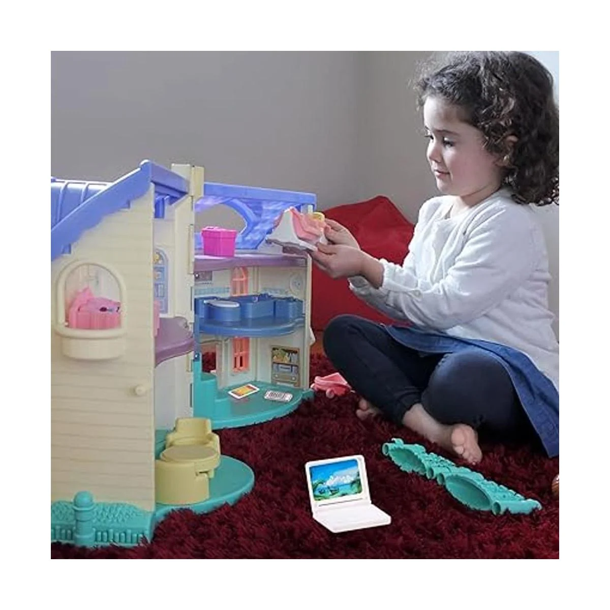 Haomian Juego de 5 piezas para casa de muñecas Mini_5