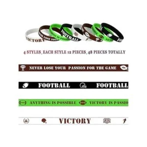 48 pulseras motivacionales de fútbol americano pulseras_2