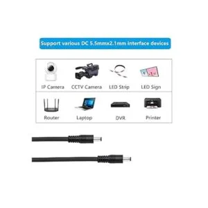 Cable de CC a CC cable adaptador de corriente macho a_4