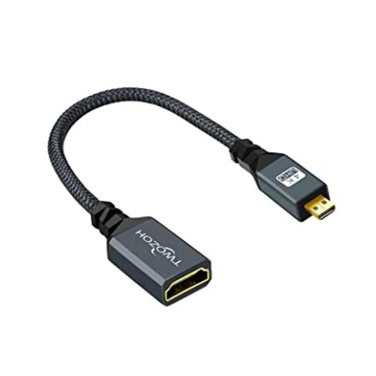 Twozoh Cable adaptador micro HDMI a HDMI cable de nailon_1