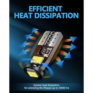 Yorkim 194 bombillas LED CANBUS sin errores T10 bombillas_6