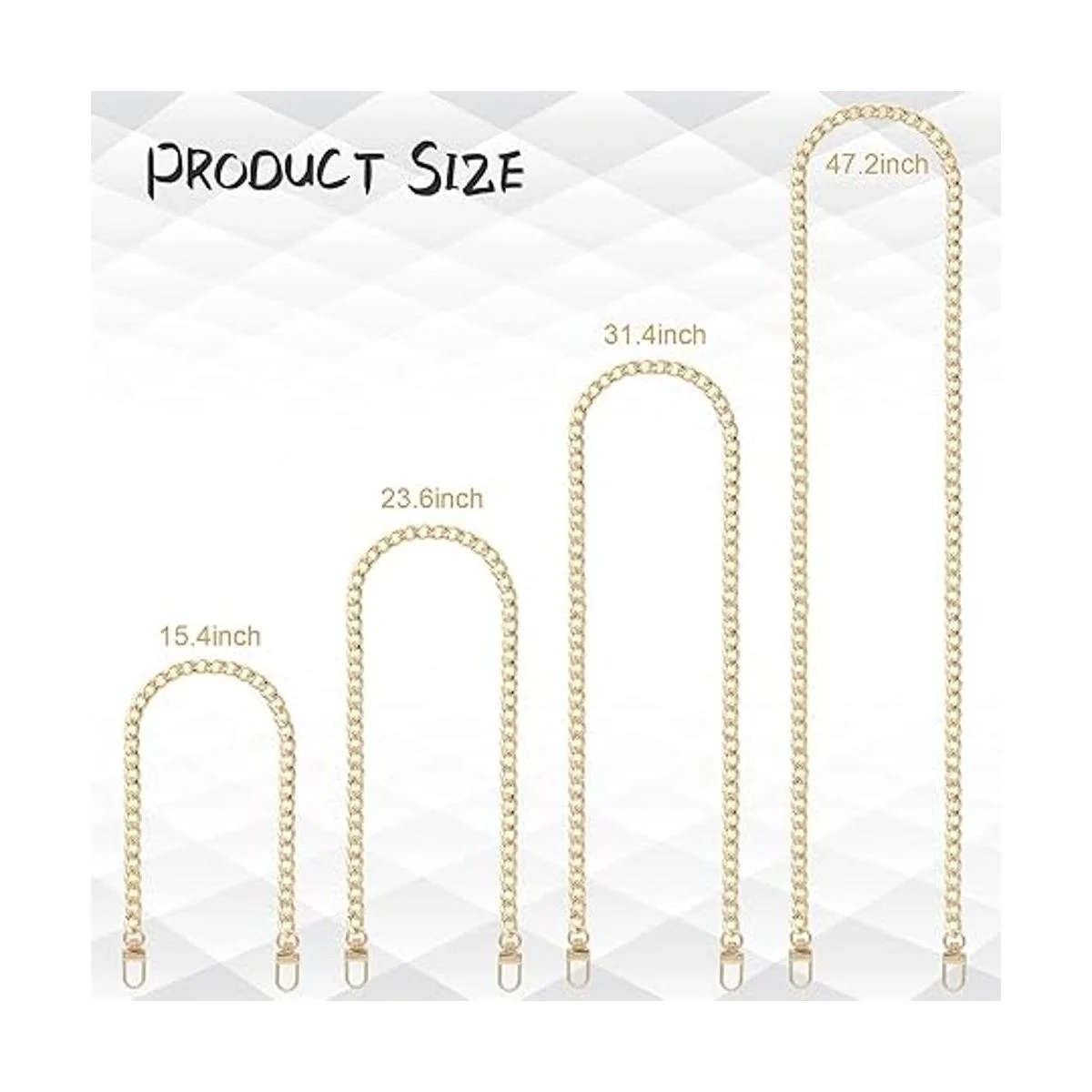 RAPUDA 4 cadenas planas de repuesto de hierro de_2