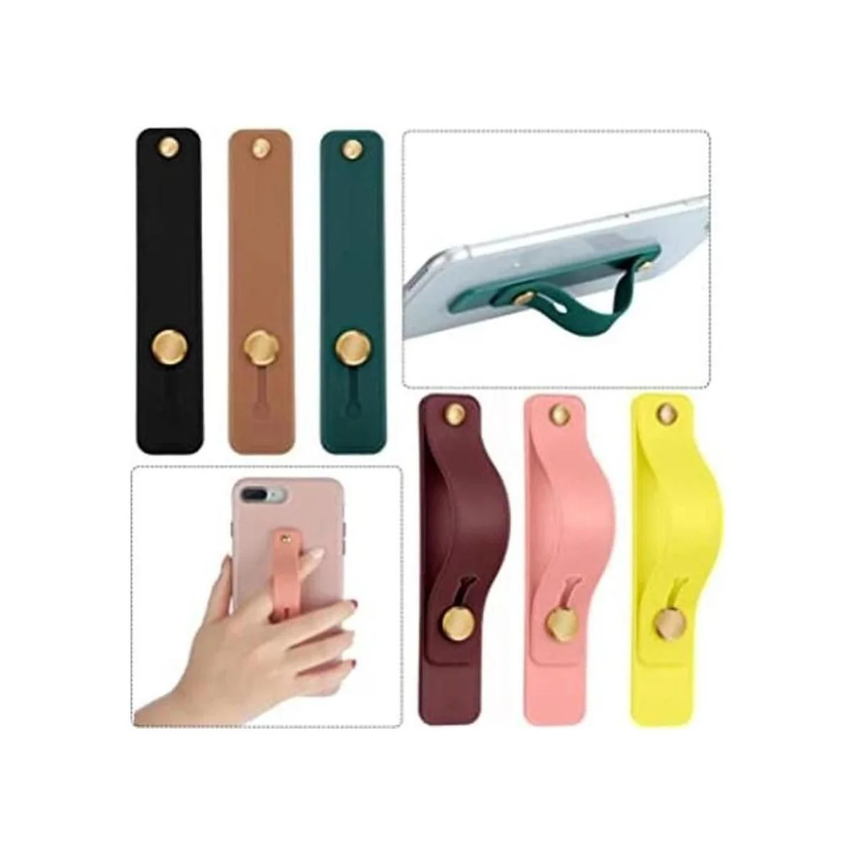 Correa de teléfono de 6 piezas agarre telescópico para_1