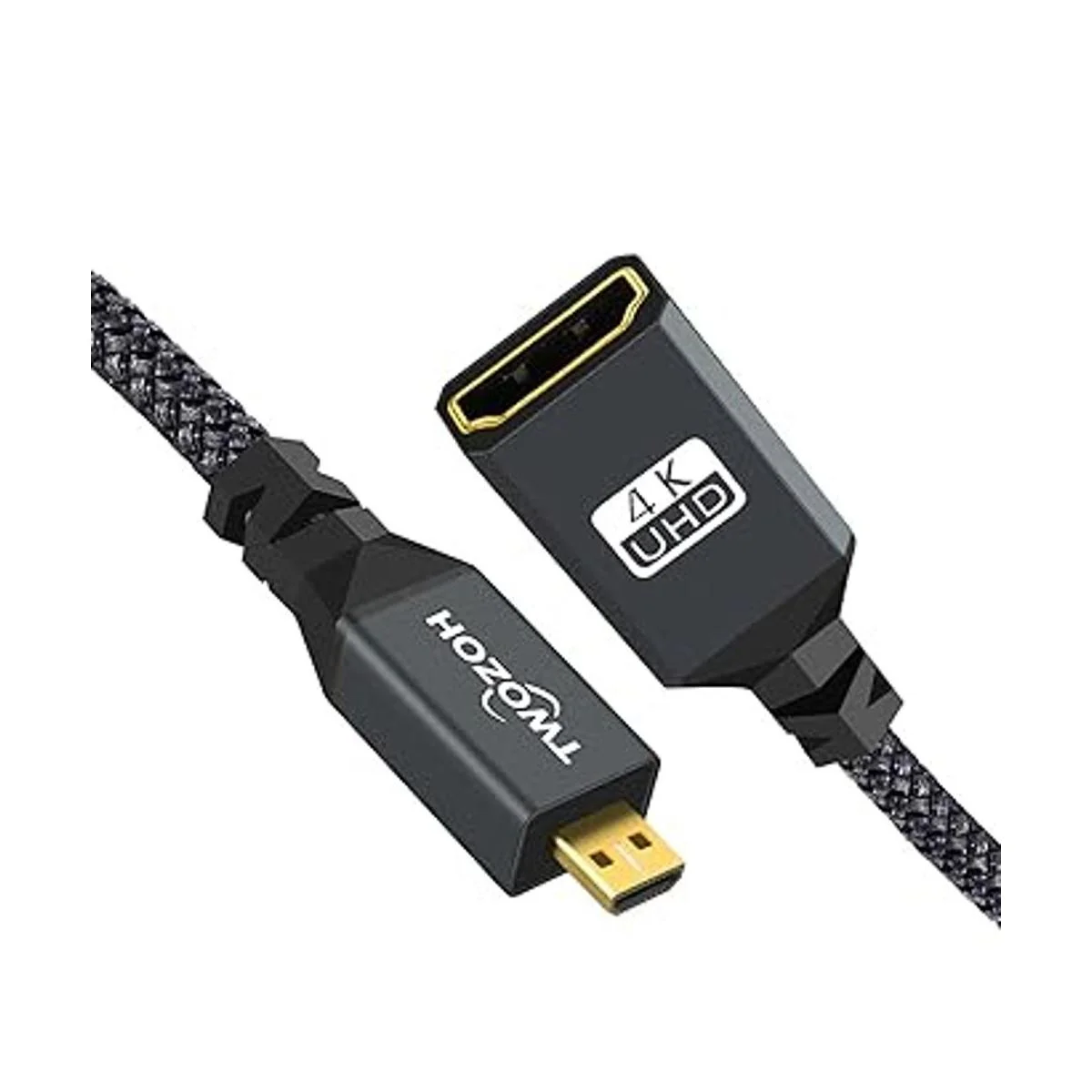 Twozoh Cable adaptador micro HDMI a HDMI cable de nailon_2