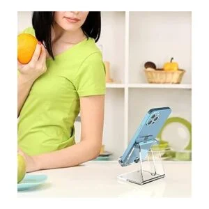 Crpich Soporte acrílico para teléfono celular soporte_5