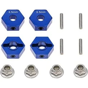 4 adaptadores de rueda hexagonales de aluminio de 0.551_1
