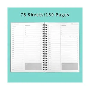 Agenda diaria sin fechas por hora 150 paginas cuaderno de_2