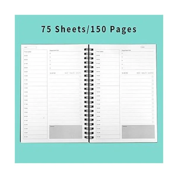Agenda diaria sin fechas por hora 150 paginas cuaderno de_2