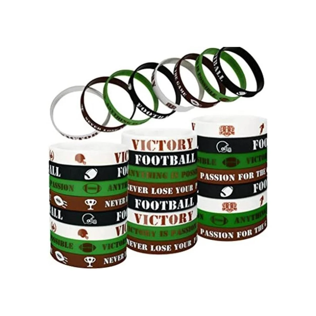 48 pulseras motivacionales de fútbol americano pulseras_1