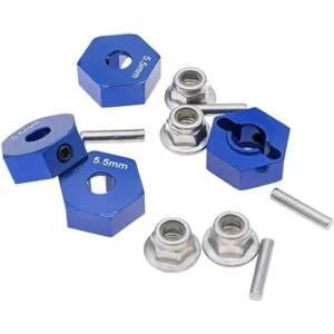 4 adaptadores de rueda hexagonales de aluminio de 0.551_3