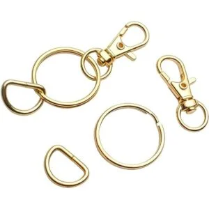 100 ganchos giratorios de mosquetón con cierre de_4