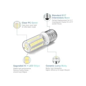 KLG Bombillas LED E17 regulables para horno de microondas_4