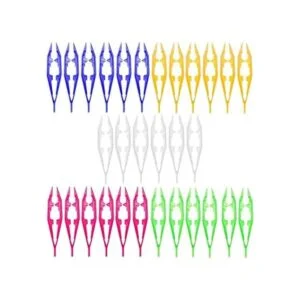 30 pinzas de plástico 5 colores surtidos para_1