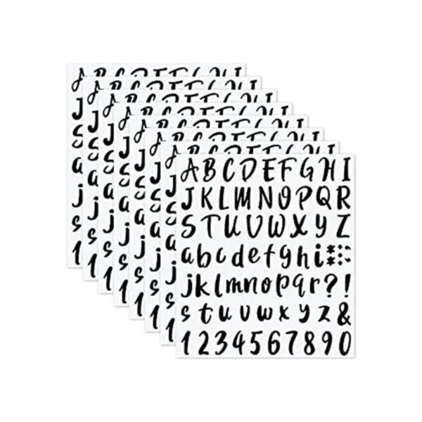 576 piezas de 8 hojas de calcomanías de letras de_1