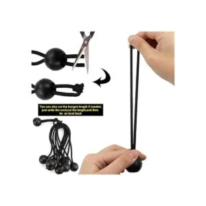 NODG 24 bolas elásticas de 469 pulgadas color negro_4