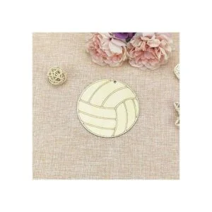 20 piezas de voleibol en forma de madera sin terminar_3