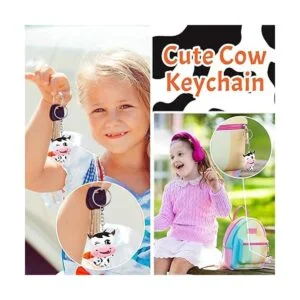 40 piezas de regalos de fiesta de vaca lindo llavero de_5