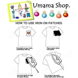 Umama Juego de 3 parches bordados en cruz color gris_4