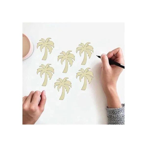 Creaides Palmera Madera DIY Recortes de madera de cocotero_5