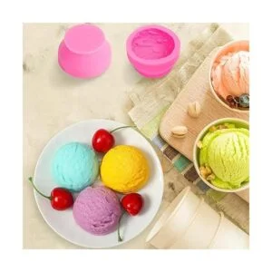 Moldes de silicona en forma de bola de helado 3D molde de_5