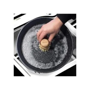 GREENTH PRO Cepillo para platos de palmera bambú_4