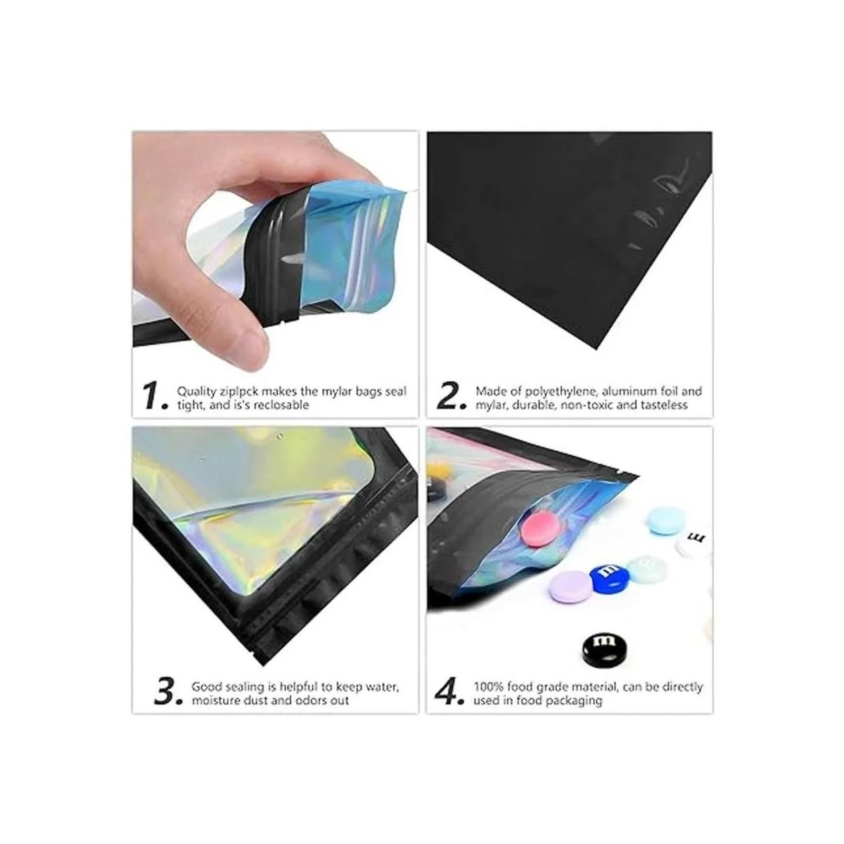 100 bolsas de tereftalato de polietileno a prueba de_3