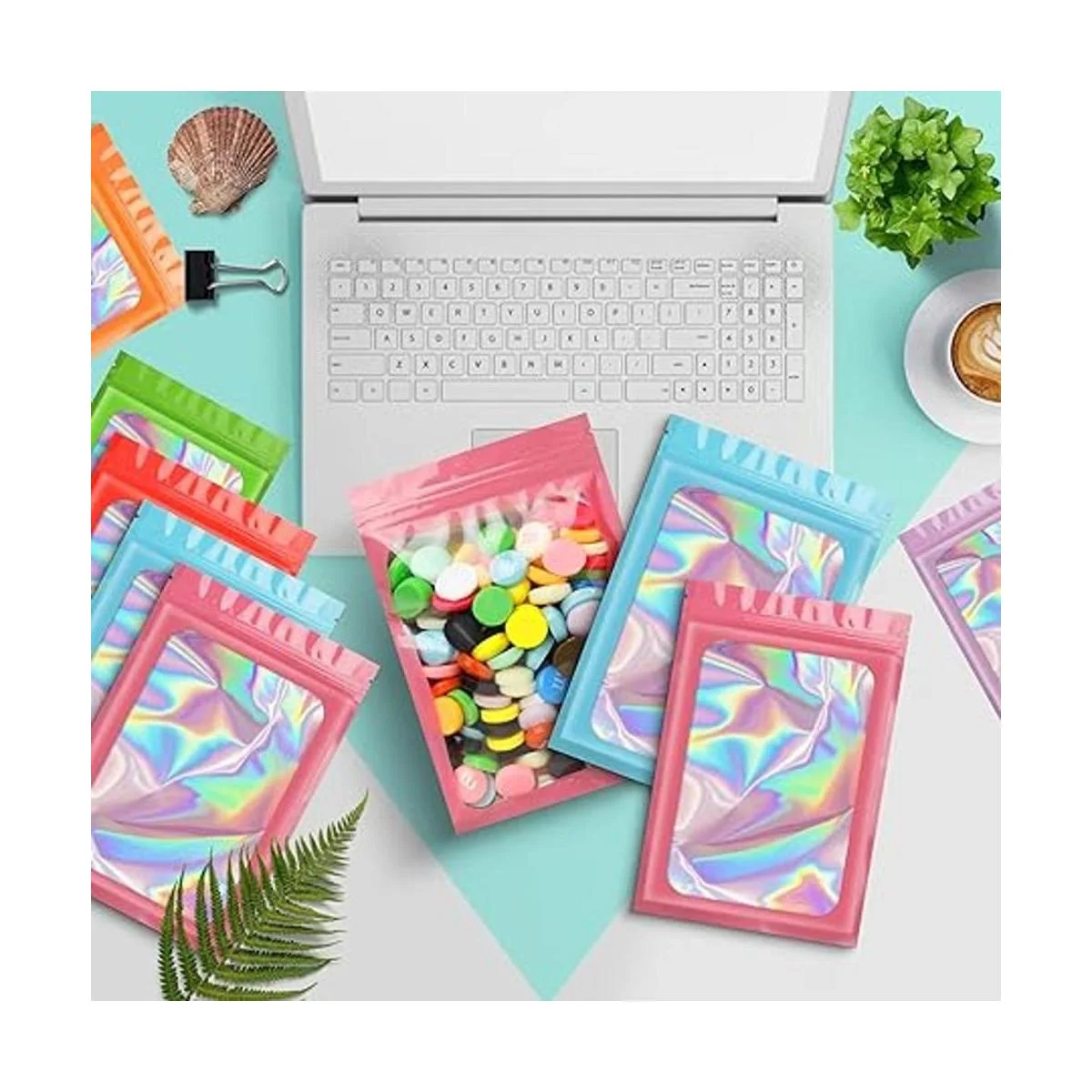 100 bolsas de tereftalato de polietileno a prueba de_6