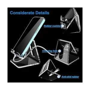 Crpich Soporte acrílico para teléfono celular soporte_3
