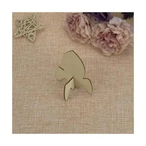 JANOU 12 Sets Rocket 3D madera de madera sin terminar_5