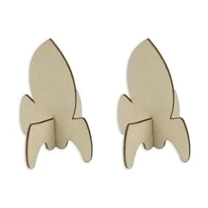 JANOU 12 Sets Rocket 3D madera de madera sin terminar_3