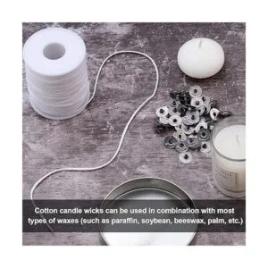 QPZ Mechas de vela trenzadas de 200 pies 100 algodón_3