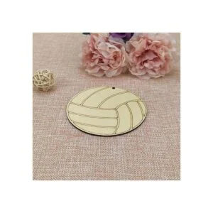 20 piezas de voleibol en forma de madera sin terminar_4