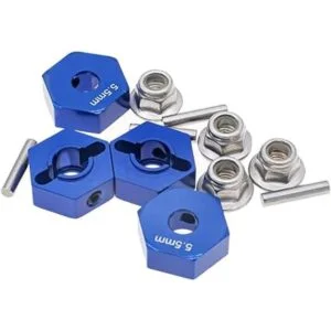 4 adaptadores de rueda hexagonales de aluminio de 0.551_2