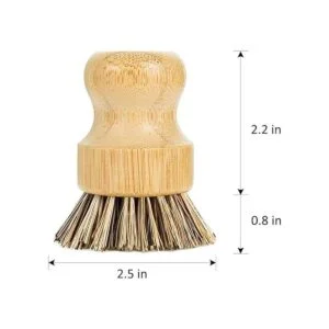 GREENTH PRO Cepillo para platos de palmera bambú_3