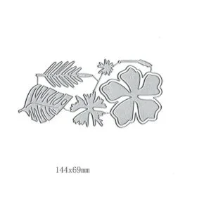 7 troqueles de metal de hoja de flores hawaianas hojas de_2