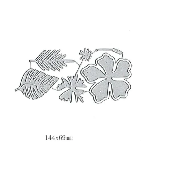7 troqueles de metal de hoja de flores hawaianas hojas de_2