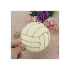20 piezas de voleibol en forma de madera sin terminar_5