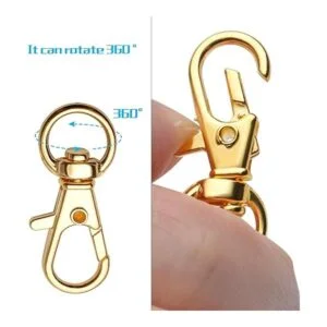 100 ganchos giratorios de mosquetón con cierre de_5