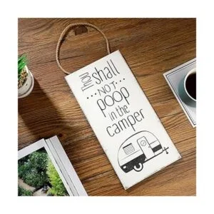 Blulu Thou Shall Not Poop in the Camper Sign no Pooping_3