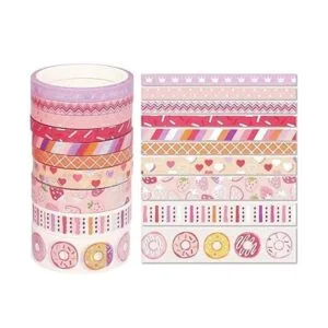 YUBX Juego de 15 rollos de cinta adhesiva decorativa para_3