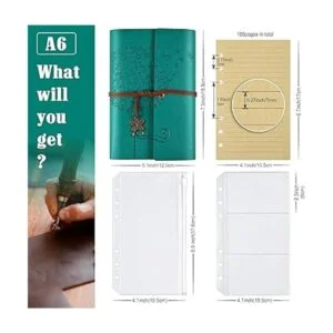 Diario de cuero diario de escritura recargable_2