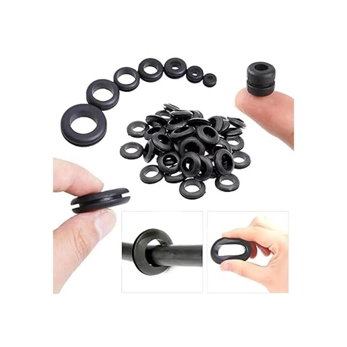 Ojales de goma 125pcs ojal para junta de cableado_4