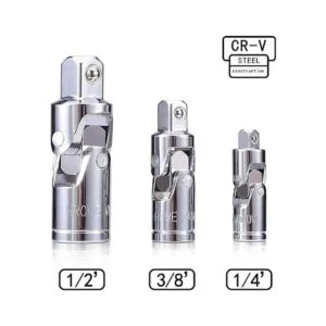 Juego de 3 zócalos universales de acero cromado vanadio_2