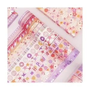 YUBX Juego de 15 rollos de cinta adhesiva decorativa para_4