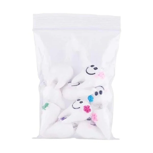 Cheriswelry 10 colgantes de resina de dientes blancos_7