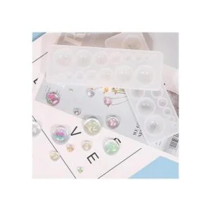 DDlife 2 moldes de silicona para gemas cabujón moldes de_3