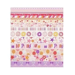 YUBX Juego de 15 rollos de cinta adhesiva decorativa para_5