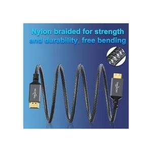 Twozoh Cable mini HDMI a HDMI de 3.3 pies cable trenzado_4