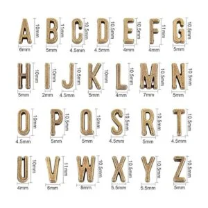 PH PandaHall 156pcs 6 Sets de bronce antiguo alfabeto_2
